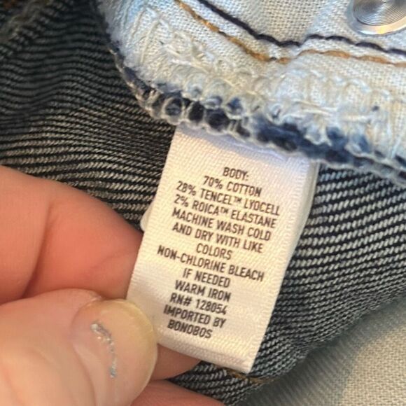 Bonobos Mens Slim Taper Jeans Dark Wash Pants W34 L36 - Picture 9 of 10